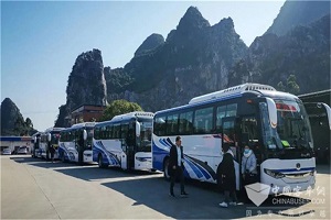 批量中通世騰電動(dòng)客車助推廣西綠色旅游生態(tài)